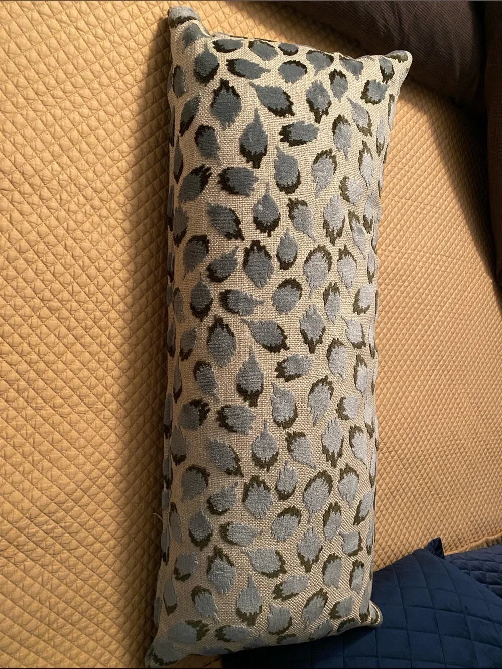 Gabriella White Lottie Lumbar Bolster Pillow